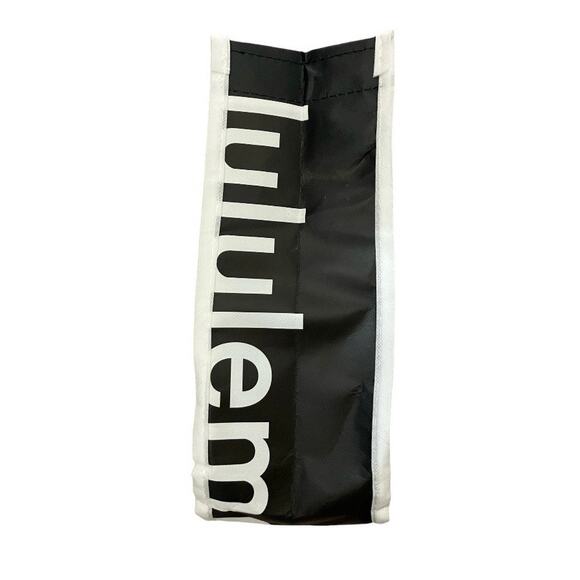 Lululemon White Black Small Reusable Tote Bag - Picture 3 of 4